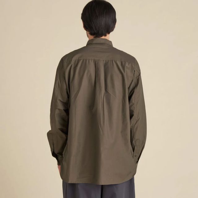 ナンガ 長袖シャツ メンズ NANGA C/N RIPSTOP CAMP SHIRT コットンナイロン リップストップ キャンプシャツ (240321)