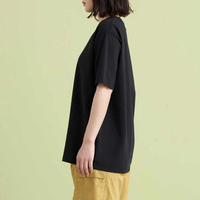ナンガ 半袖 tシャツ NANGA ECO HYBRID MT LOGO TEE エコハイブリッド MTロゴティー メンズ レディース ユニセックス ブラック ブラウン ホワイト 白T ロゴt 春夏 メール便 (240409)