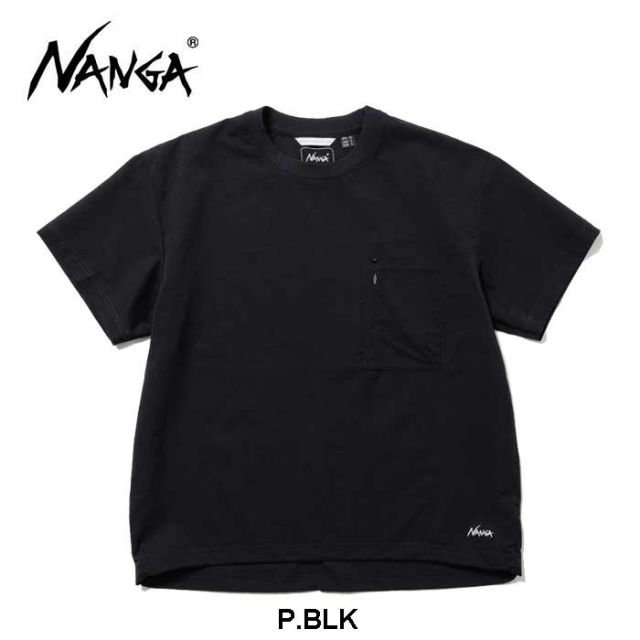 ナンガ tシャツ 半袖 NANGA DotAir COMFY TEE ドットエア コンフィー ティー M / L / XL ブラック ベージュ 吸汗 速乾 春夏 メール便 (240421)