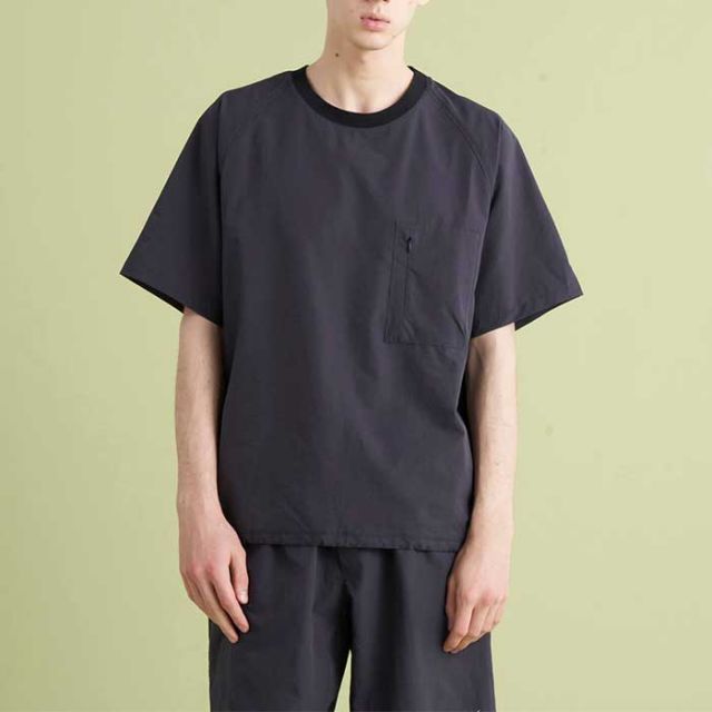 ナンガ tシャツ 半袖 NANGA DotAir COMFY TEE ドットエア コンフィー ティー M / L / XL ブラック ベージュ 吸汗 速乾 春夏 メール便 (240421)