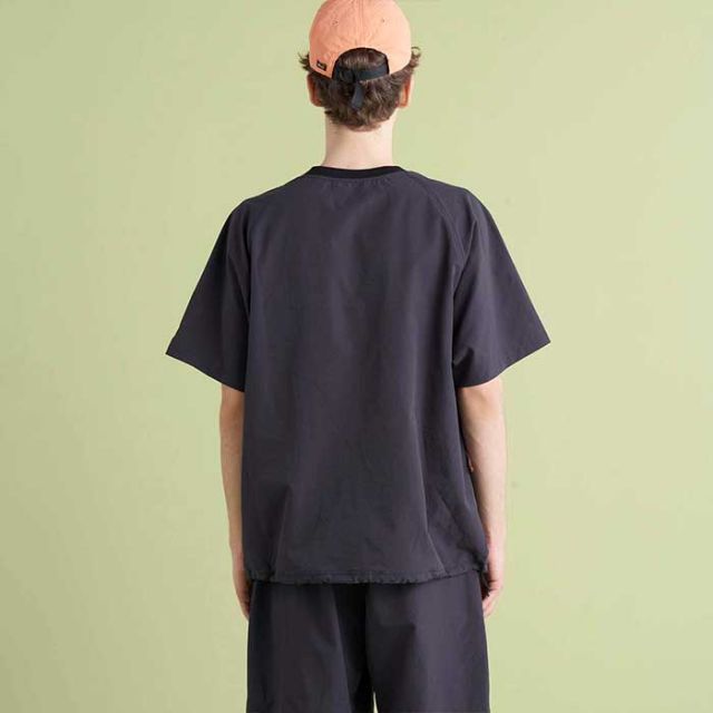 ナンガ tシャツ 半袖 NANGA DotAir COMFY TEE ドットエア コンフィー ティー M / L / XL ブラック ベージュ 吸汗 速乾 春夏 メール便 (240421)