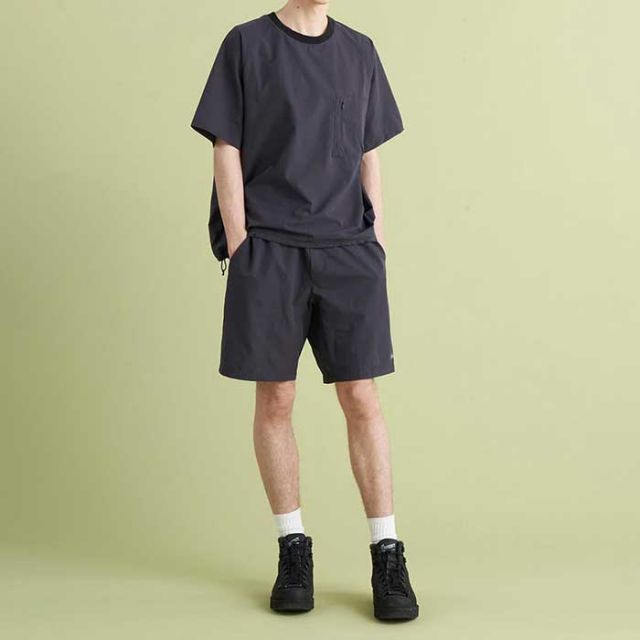 ナンガ tシャツ 半袖 NANGA DotAir COMFY TEE ドットエア コンフィー ティー M / L / XL ブラック ベージュ 吸汗 速乾 春夏 メール便 (240421)