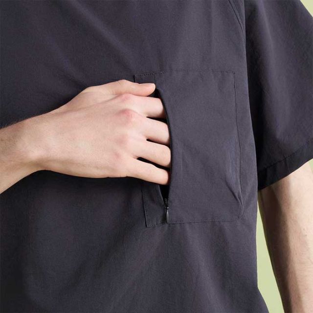 ナンガ tシャツ 半袖 NANGA DotAir COMFY TEE ドットエア コンフィー ティー M / L / XL ブラック ベージュ 吸汗 速乾 春夏 メール便 (240421)