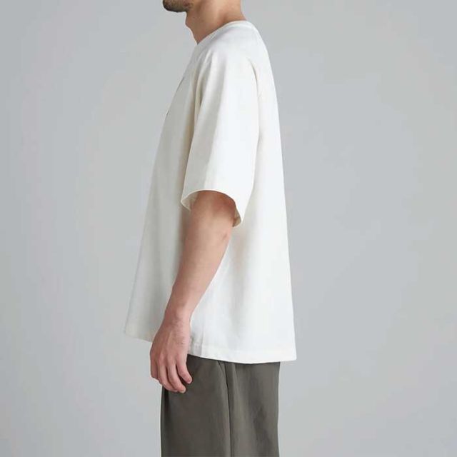ナンガ tシャツ 半袖 nanga ECO HYBRID STAY TEE エコハイブリッド ステイティー ブラック ホワイト グレー フリーサイズ ビックシルエット ゆったり オーバーサイズ ラグランスリーブ 春夏 メール便 (240423)