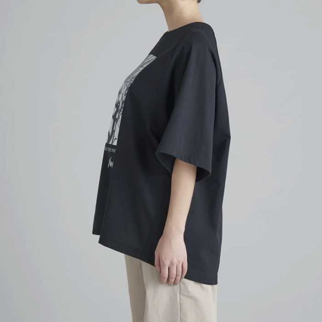 ナンガ tシャツ 半袖 nanga ECO HYBRID STAY TEE エコハイブリッド ステイティー ブラック ホワイト グレー フリーサイズ ビックシルエット ゆったり オーバーサイズ ラグランスリーブ 春夏 メール便 (240423)