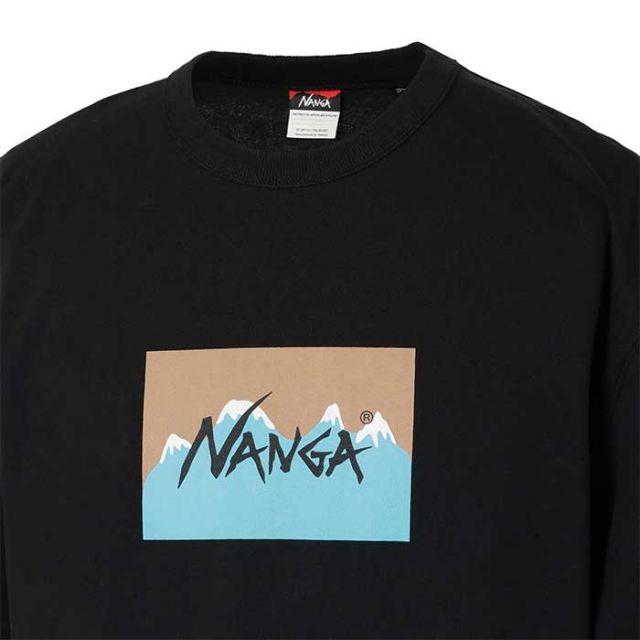 ナンガ tシャツ 半袖 メンズ レディース ユニセックス nanga Jerry Ukai ECO HYBRID NANGA LOGO T ブラック ホワイト M L XL ジェリー鵜飼 レギュラーフィット 30周年限定 メール便 (240522)
