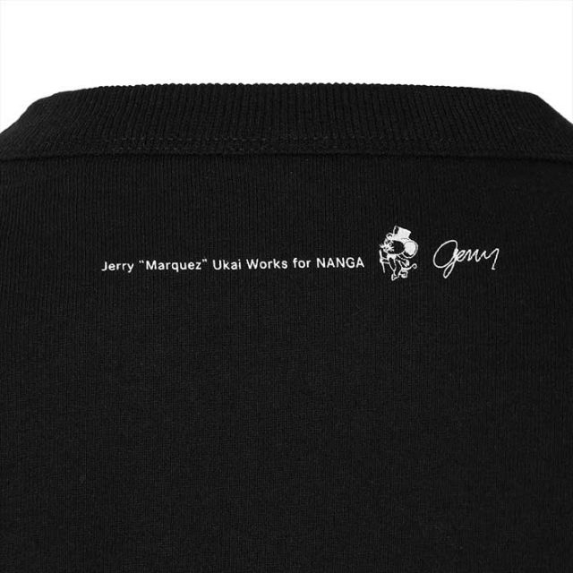 ナンガ tシャツ 半袖 メンズ レディース ユニセックス nanga Jerry Ukai ECO HYBRID NANGA LOGO T ブラック ホワイト M L XL ジェリー鵜飼 レギュラーフィット 30周年限定 メール便 (240522)