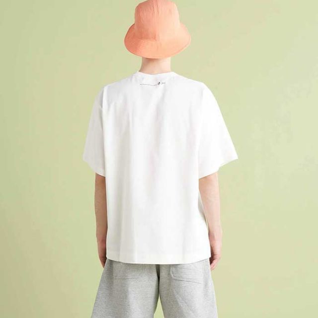 ナンガ tシャツ 半袖 メンズ レディース ユニセックス nanga Jerry Ukai ECO HYBRID NANGA LOGO T ブラック ホワイト M L XL ジェリー鵜飼 レギュラーフィット 30周年限定 メール便 (240522)