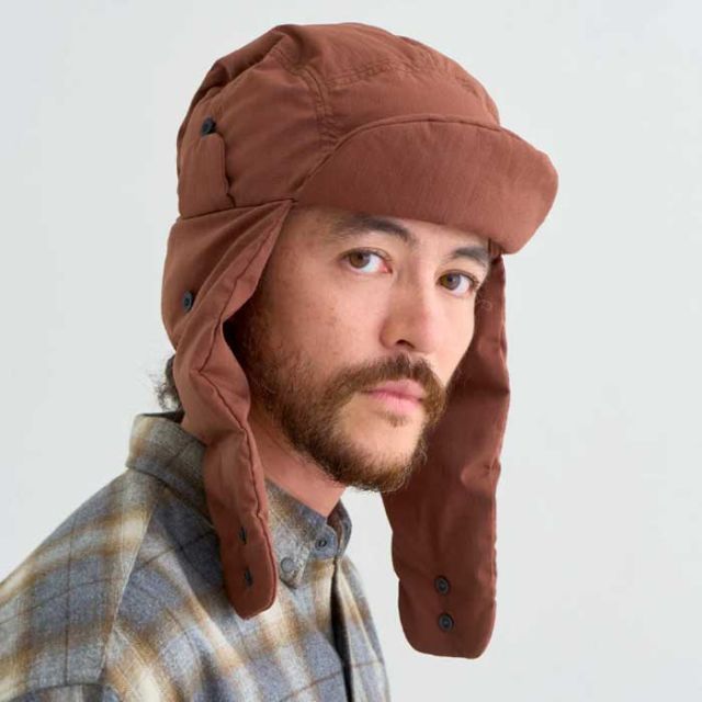 ナンガ キャップ NANGA HINOC RIPSTOP DOWN EAR FLAPCAP ヒノックリップストップ ダウンイヤーフラップキャップ アウトドア レジャー 防寒 秋冬 (240910)