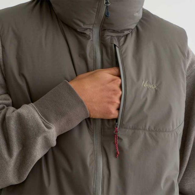 NANGA AURORA TEX STAND COLLAR DOWN VEST