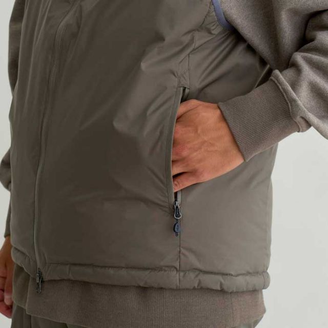 NANGA AURORA TEX STAND COLLAR DOWN VEST