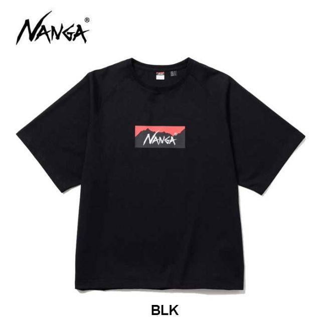 ナンガ tシャツ NANGA ECO HYBRID BOX LOGO LOOSE FIT TEE 半袖 エコハイブリッドボックスロゴルーズフィットティー メンズ レディース ユニセックス  メール便 (250331)
