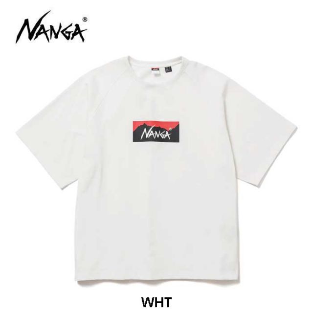 ナンガ tシャツ NANGA ECO HYBRID BOX LOGO LOOSE FIT TEE 半袖 エコハイブリッドボックスロゴルーズフィットティー メンズ レディース ユニセックス  メール便 (250331)