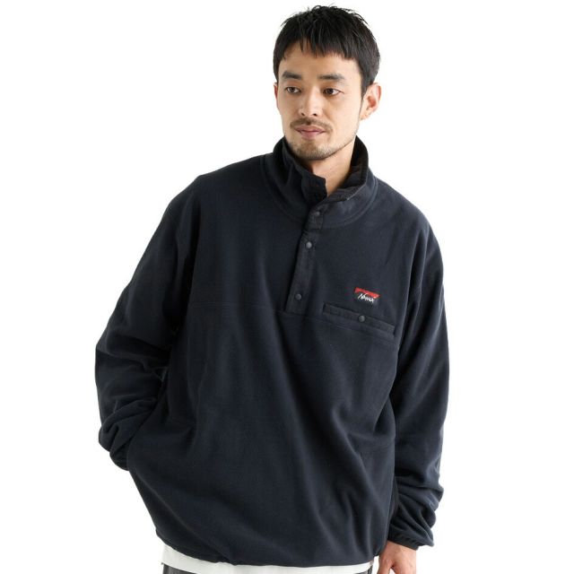 ナンガ エアウォーム フリース トップス メンズ ポーラテック 冬 POLARTEC 軽量 保温 薄手 ミドラー フリース スナップボタン シームレスポケット 定番 アウトドア タウンユース NANGA AIR WARM FLEECE TOPS MEN  (251011)