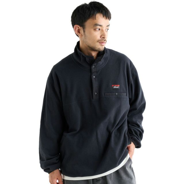 ナンガ エアウォーム フリース トップス メンズ ポーラテック 冬 POLARTEC 軽量 保温 薄手 ミドラー フリース スナップボタン シームレスポケット 定番 アウトドア タウンユース NANGA AIR WARM FLEECE TOPS MEN  (251011)