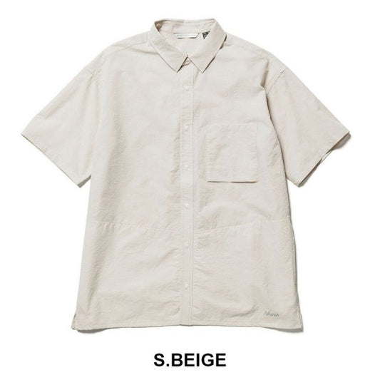 ナンガ ドットエア コンフィー ショートスリーブシャツ NANGA DotAir COMFY S/S SHIRT メンズ 半袖シャツ 吸汗速乾 軽量 通気性 ストレッチ 夏シャツ セットアップ対応 NW2411 DOTAIR R  COMFY S/S SHIRT  (260420)