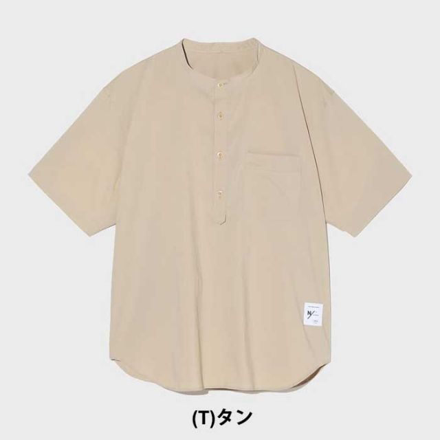 ニュートラルワークス 半袖シャツ メンズ レディース ユニセックス NEUTRALWORKS KSU32373 HERMIA/ H/S SHIRTS ハーミア/ハーフスリーブシャツ 部屋着 パジャマ ワンマイルウェア ルームウェア 光電子 消臭 マキシフレッシュ 無地 オールシーズン  メール便 (230112)