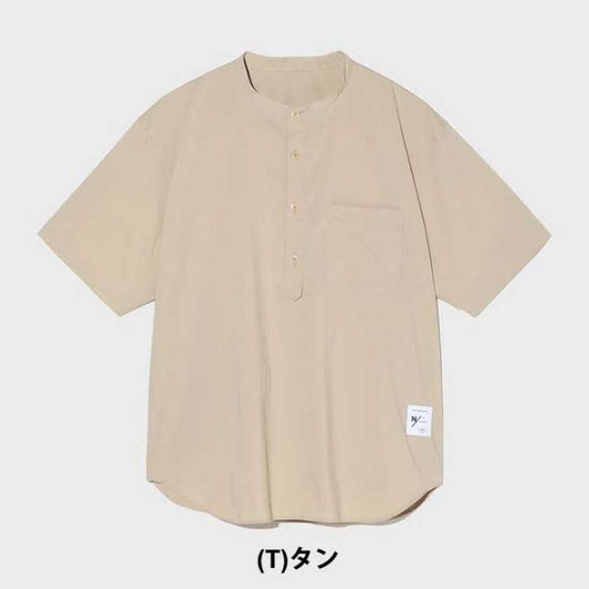 ニュートラルワークス 半袖シャツ メンズ レディース ユニセックス NEUTRALWORKS KSU32373 HERMIA/ H/S SHIRTS ハーミア/ハーフスリーブシャツ 部屋着 パジャマ ワンマイルウェア ルームウェア 光電子 消臭 マキシフレッシュ 無地 オールシーズン  メール便 (230112)