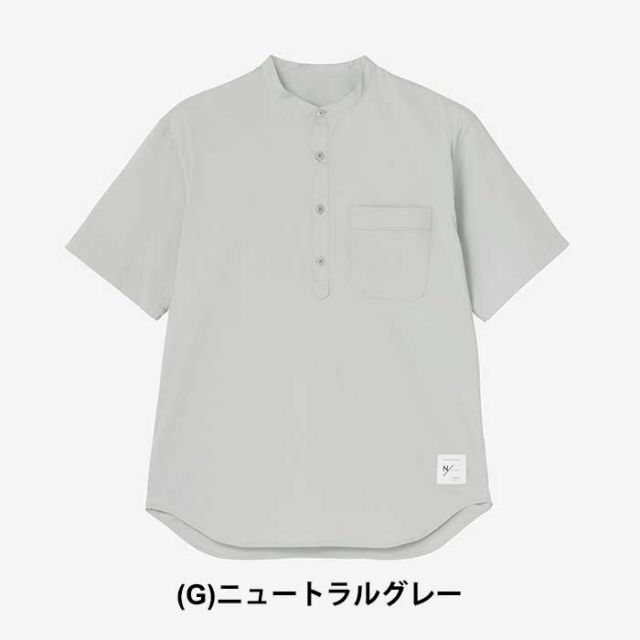 ニュートラルワークス 半袖シャツ メンズ レディース ユニセックス NEUTRALWORKS KSU32373 HERMIA/ H/S SHIRTS ハーミア/ハーフスリーブシャツ 部屋着 パジャマ ワンマイルウェア ルームウェア 光電子 消臭 マキシフレッシュ 無地 オールシーズン  メール便 (230112)