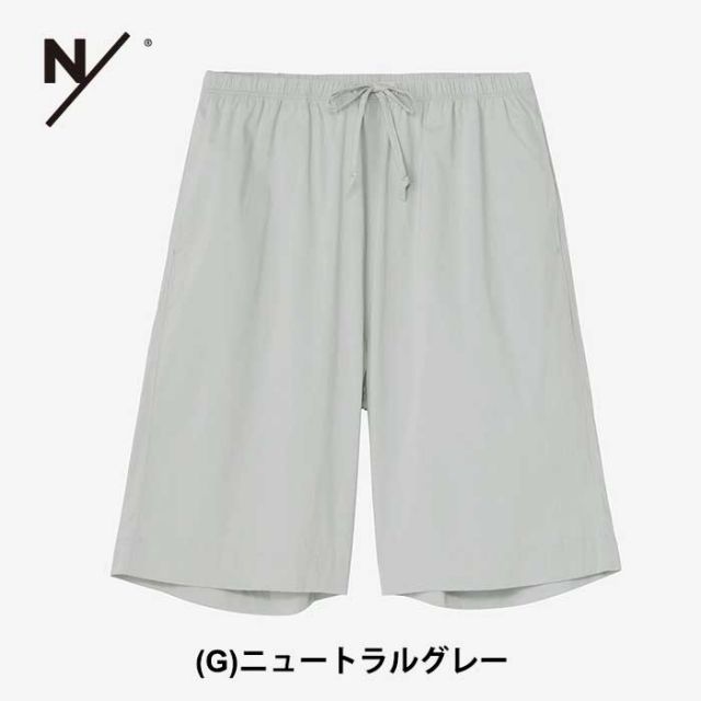 ニュートラルワークス ハーフパンツ ルームウエア パジャマ メンズ レディース ユニセックス NEUTRALWORKS KSU42372 HERMIA / HALF PANTS ハーミア / ハーフパンツ 膝丈 グレー ブラック M オールシーズン (240421)
