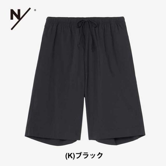 ニュートラルワークス ハーフパンツ ルームウエア パジャマ メンズ レディース ユニセックス NEUTRALWORKS KSU42372 HERMIA / HALF PANTS ハーミア / ハーフパンツ 膝丈 グレー ブラック M オールシーズン (240421)