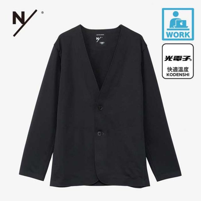 ニュートラルワークス カーディガン ネクリプス メンズ レディース ユニセックス  L neutralworks KSU14141 NECLIPSE/ CARDIGAN ブラック 光電子 (240821)