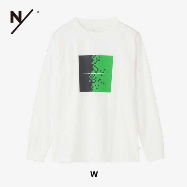 ニュートラルワークス ロンt グラフィックティークルー メンズ レディース ユニセックス neutralworks KSU34101 GRAPHIC TEE CW NEK ブラック ホワイト ポールスノーデン ポリエステル グラフィックT M / L (240821)