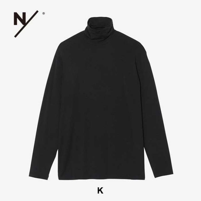 ニュートラルワークス 長袖 tシャツ ロンT メンズ レディース ユニセックス リュクセルウォームロングスリーブタートルネック neutralworks KSU32343 WARM MID L/S TRTNK ベースレイヤー カットソー 光電子 消臭 M / L / XL ブラック ホワイト チャコール (240826)