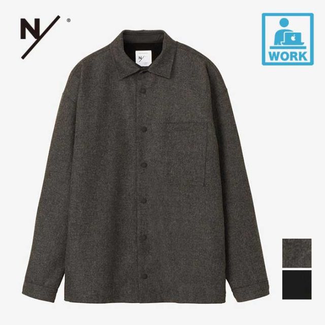ニュートラルワークス ジャケット ユニセックス neutralworks KSU34344 CPO SHIRTS JK CPOシャツ ウール ジャケット 保温性 (240826)