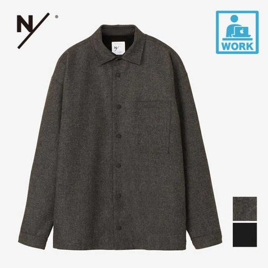 ニュートラルワークス ジャケット ユニセックス neutralworks KSU34344 CPO SHIRTS JK CPOシャツ ウール ジャケット 保温性 (240826)