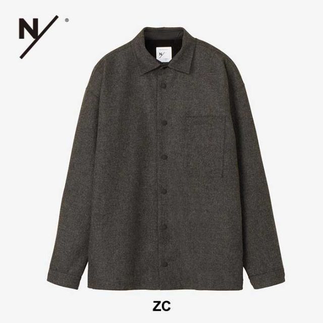 ニュートラルワークス ジャケット ユニセックス neutralworks KSU34344 CPO SHIRTS JK CPOシャツ ウール ジャケット 保温性 (240826)