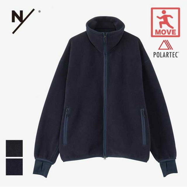 ニュートラルワークス フリース  NEUTRALWORKS リチア フリースフルジップ KSU14303 メンズ レディース ユニセックス ネイビー ブラック RICCIA/FL FULL ZIP S M L オーバーシルエット POLARTEC ポーラテック (240917)