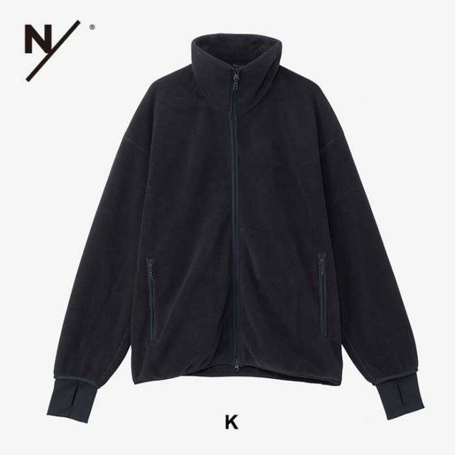 ニュートラルワークス フリース  NEUTRALWORKS リチア フリースフルジップ KSU14303 メンズ レディース ユニセックス ネイビー ブラック RICCIA/FL FULL ZIP S M L オーバーシルエット POLARTEC ポーラテック (240917)