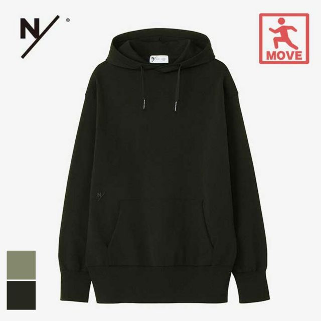 ニュートラルワークス パーカー neutral works ウィフ/ ニッティングフーディ メンズ レディース ユニセックス 速乾 KSU24315 WHIFF/KNITTING HD プルオーバー ブラック ボックスシルエット ゆったり スポーツ ジム トレーニング L (241011)
