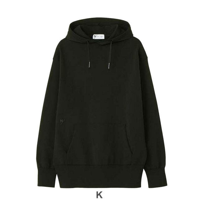 ニュートラルワークス パーカー neutral works ウィフ/ ニッティングフーディ メンズ レディース ユニセックス 速乾 KSU24315 WHIFF/KNITTING HD プルオーバー ブラック ボックスシルエット ゆったり スポーツ ジム トレーニング L (241011)