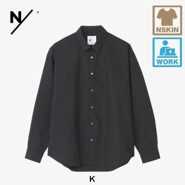 NEUTRALWORKS KSU35141 L/S SR BR BOXSHIRT