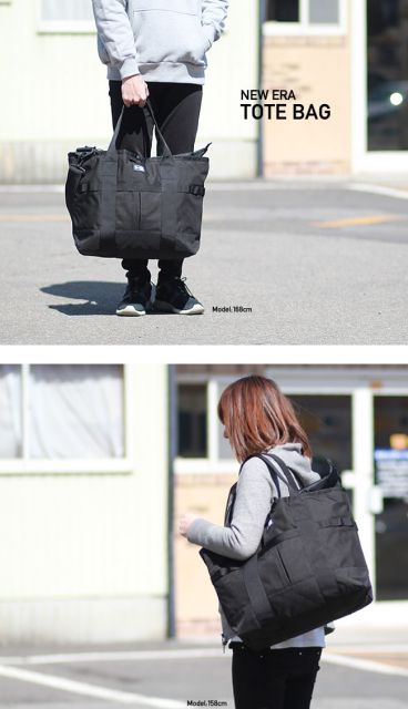 ニューエラ トートバッグ NEWERA TOTE BAG 22L 11404124 2WAY 22L ブラック 撥水 PC収納付き ショルダー兼用 鞄 カバン bag バック (240305)