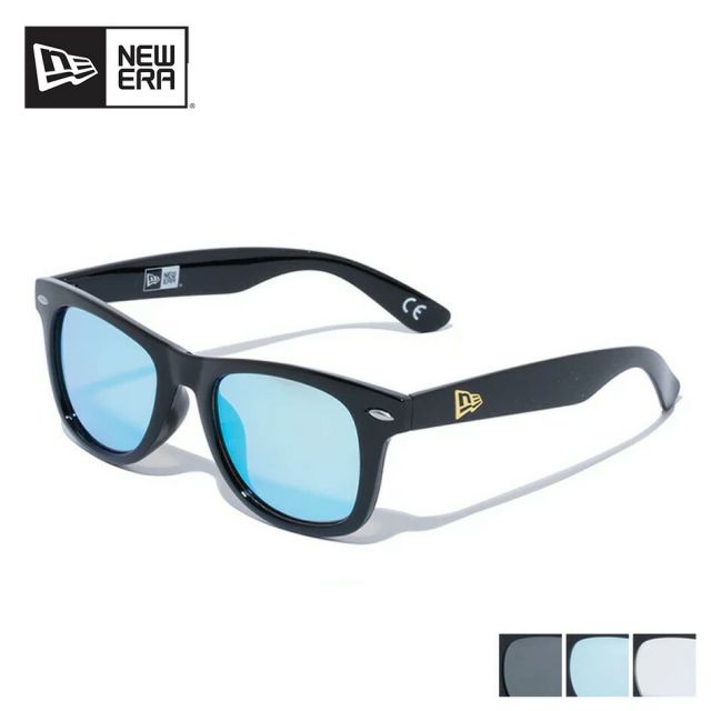 ニューエラ サングラス UVカット スクエア レンズ NEWERA [ SUNGLASSES SQUARE ]  ストック STOCK 14518152 / 14518152 / 14518155  メンズ UVカット おしゃれ ストリート系 紫外線対策  ブランド フラッグロゴ 軽量 スポーツ(240328)