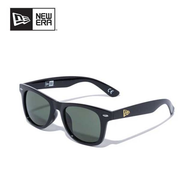 ニューエラ サングラス 偏光 スクエアレンズ NEWERA SUNGLASSES SQUARE POLA ウェリントン メンズ UVカット アウトドア 紫外線対策 ファッション シャイニーブラックフレーム グレーポラライズドレンズ UVカット 14518154