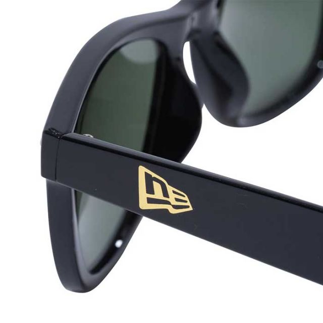 ニューエラ サングラス 偏光 スクエアレンズ NEWERA SUNGLASSES SQUARE POLA ウェリントン メンズ UVカット アウトドア 紫外線対策 ファッション シャイニーブラックフレーム グレーポラライズドレンズ UVカット 14518154