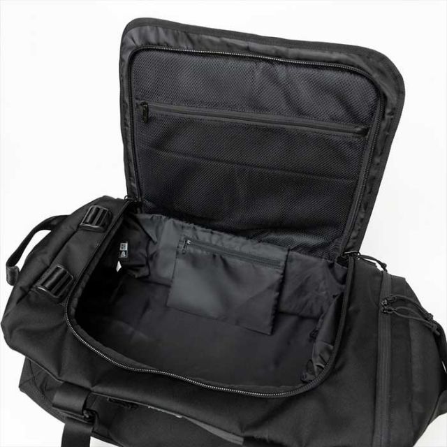 ニューエラ ダッフルバッグ リュック メンズ レディース CLUB DUFFLE BAG LOGO 50L (14521344 / 14521343) クラブダッフル ボストンバッグ 2WAY 50L バックパック ブラック 大容量 部活 通学 旅行  (240305)