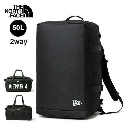 ニューエラ ダッフルバッグ リュック メンズ レディース CLUB DUFFLE BAG LOGO 50L (14521344 / 14521343) クラブダッフル ボストンバッグ 2WAY 50L バックパック ブラック 大容量 部活 通学 旅行  (240305)