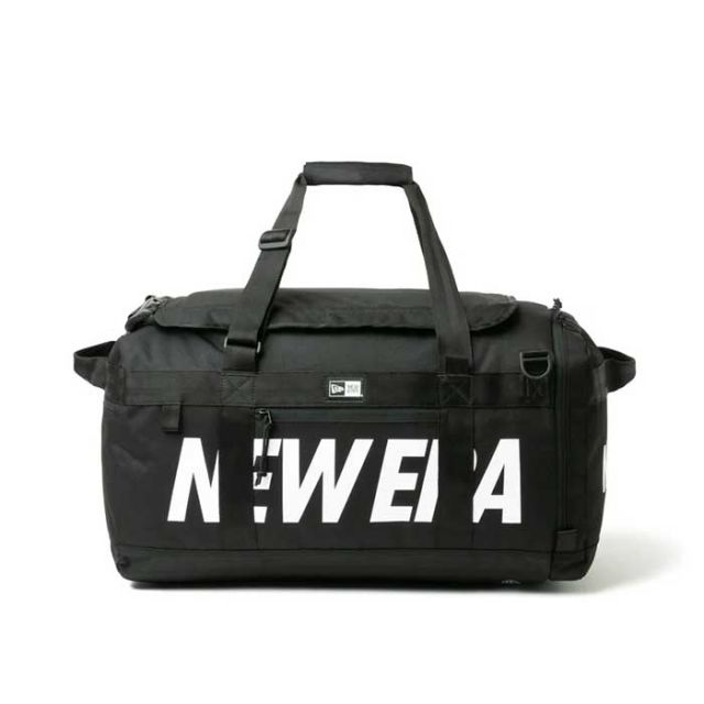 ニューエラ ダッフルバッグ リュック メンズ レディース CLUB DUFFLE BAG LOGO 50L (14521344 / 14521343) クラブダッフル ボストンバッグ 2WAY 50L バックパック ブラック 大容量 部活 通学 旅行  (240305)