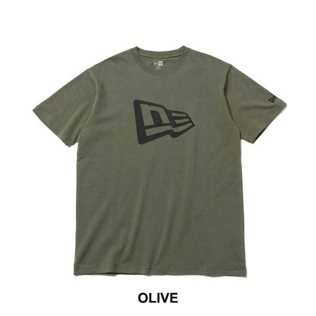 ニューエラ Tシャツ NEW ERA FLAG LOGO フラッグロゴ SS COTTON TEE (11782998) メール便 (0720)