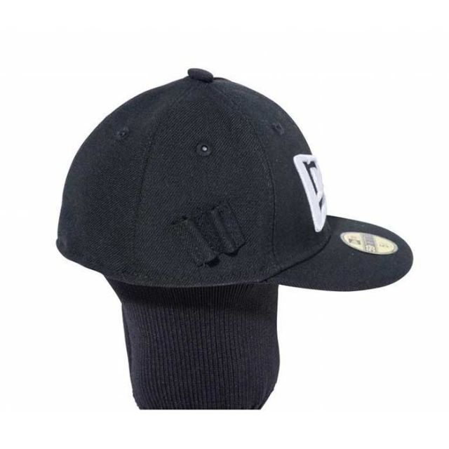 ニューエラ ゴルフ ヘッドカバー NEW ERA GOLF HEAD COVER ニューエラ ヘッドカバー ドライバー用 ブラック×ホワイト 59FIFTYモチーフ フラッグロゴ ゴルフ 460cc対応 ティーホルダー付き (14518200) (240305)