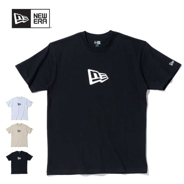ニューエラ 半袖 コットン tシャツ NEW ERA Flag Logo Mid フラッグロゴ(13516788 / 13534574 / 13534575) メンズ メール便 (240229)