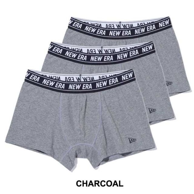 ニューエラ ボクサーパンツ NEW ERA (STOCK) BOXER PANTS (14518223 / 14518222 )  下着 パンツ セット ブラック グレー メンズ メール便