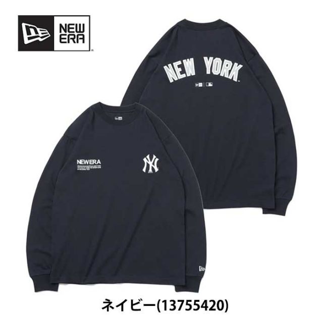 ニューエラ 長袖Tシャツ NEW ERA LSCT MLB L/S Cotton Tee 大谷翔平 コットン Tシャツ MLB Apparel (13755421) ヤンキース メッツ ドジャース パドレス ロンT [230828]