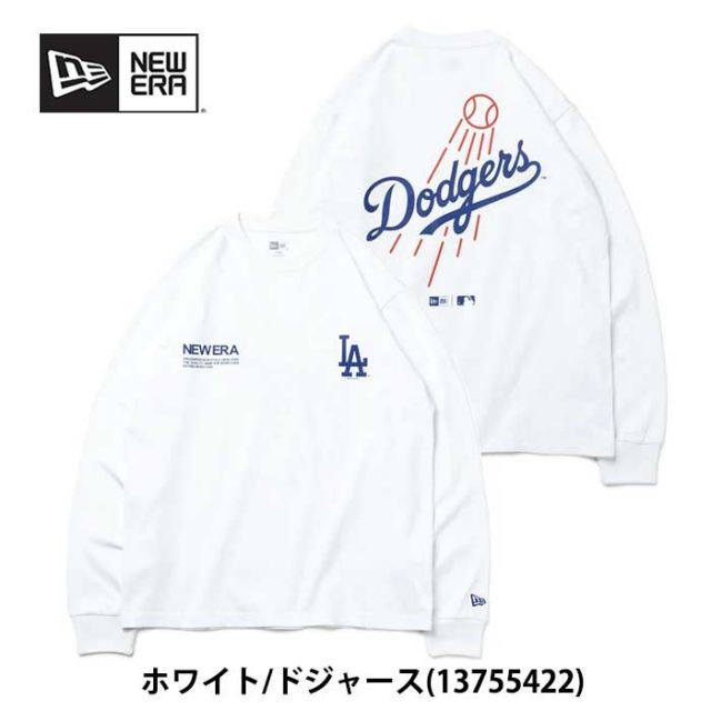 ニューエラ 長袖Tシャツ NEW ERA LSCT MLB L/S Cotton Tee 大谷翔平 コットン Tシャツ MLB Apparel (13755421) ヤンキース メッツ ドジャース パドレス ロンT [230828]