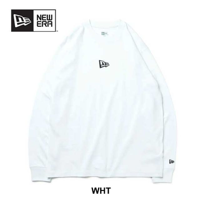 ニューエラ 長袖Tシャツ NEW ERA (13755428) 長袖 コットン Tシャツ Flag Logo Mini レギュラーフィット ロンT メンズ [230828]